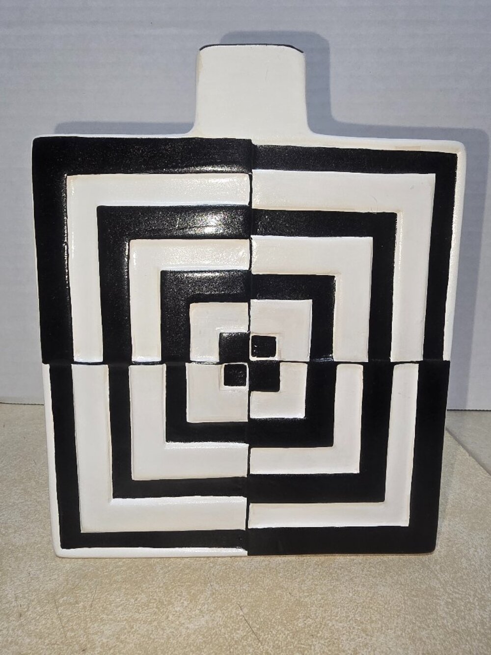 One of a Kind Jonathan Adler Hand Painted Porcelain/Ceramic Vase